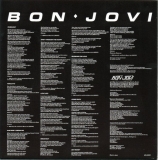 Bon Jovi - Bon Jovi, inner sleeve side 2